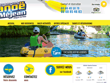 Tablet Screenshot of canoe-mejean.com